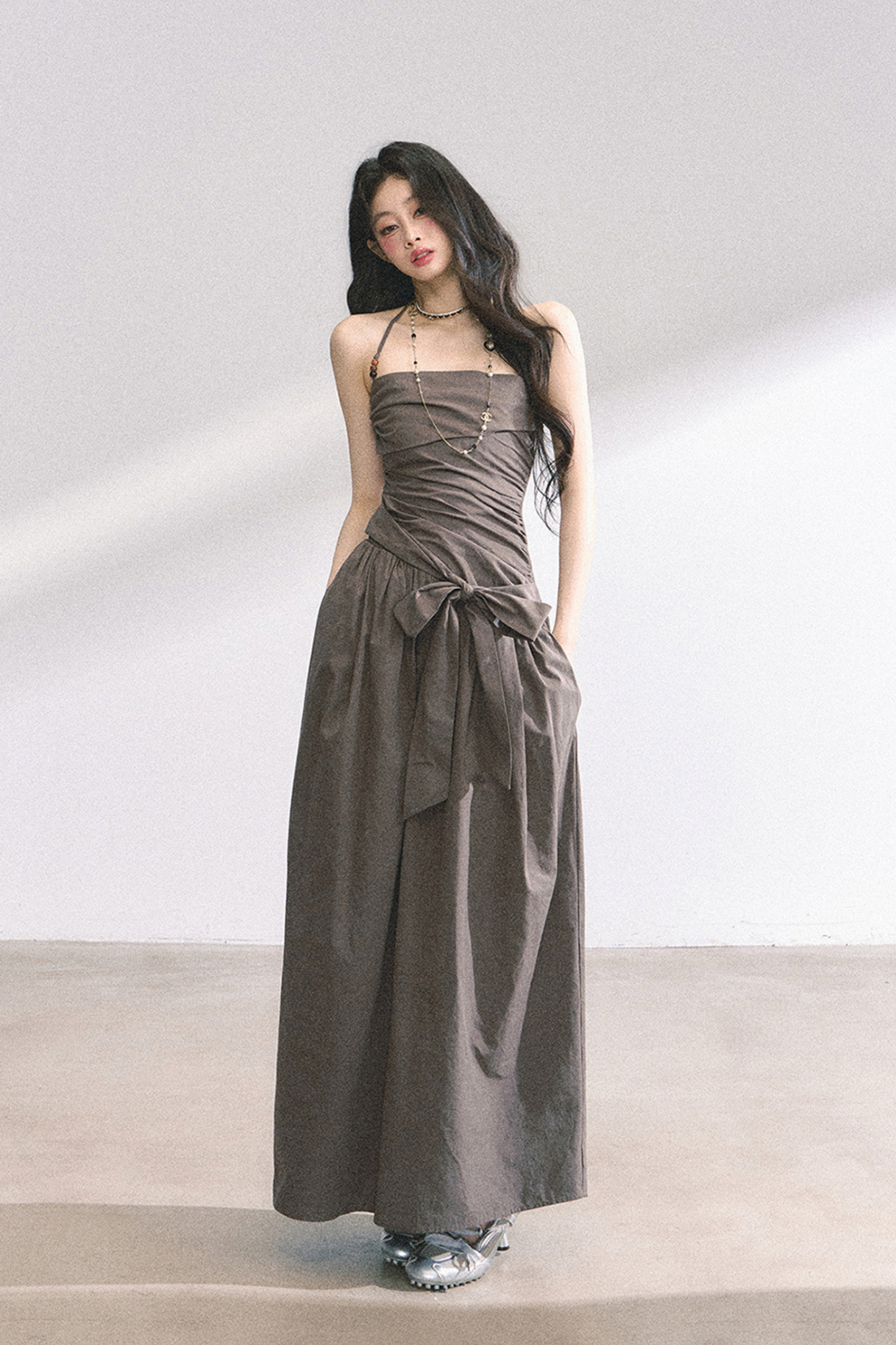 Halter Neck Long Dress