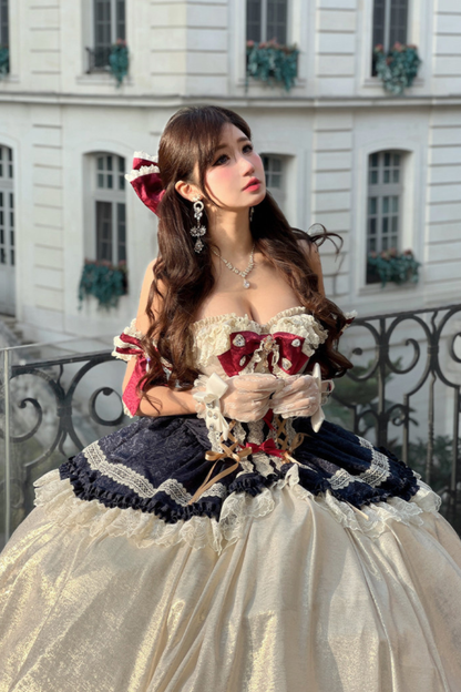 Snow White Lolita Dress + Big Ribbon