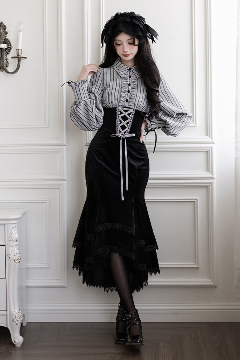 Fish Tail Dress + Flare Dress + Hat + Headband