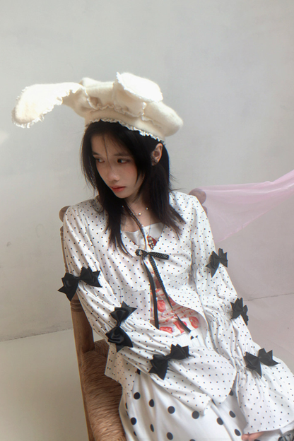 Lace Rabbit Ears Beret