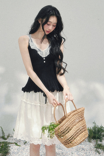 French Lace Jacket + Camisole