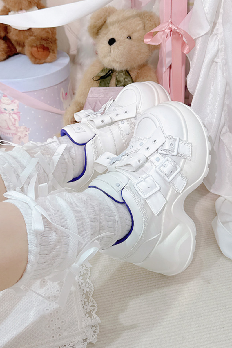 Ribbon Subculture Platform Shoes