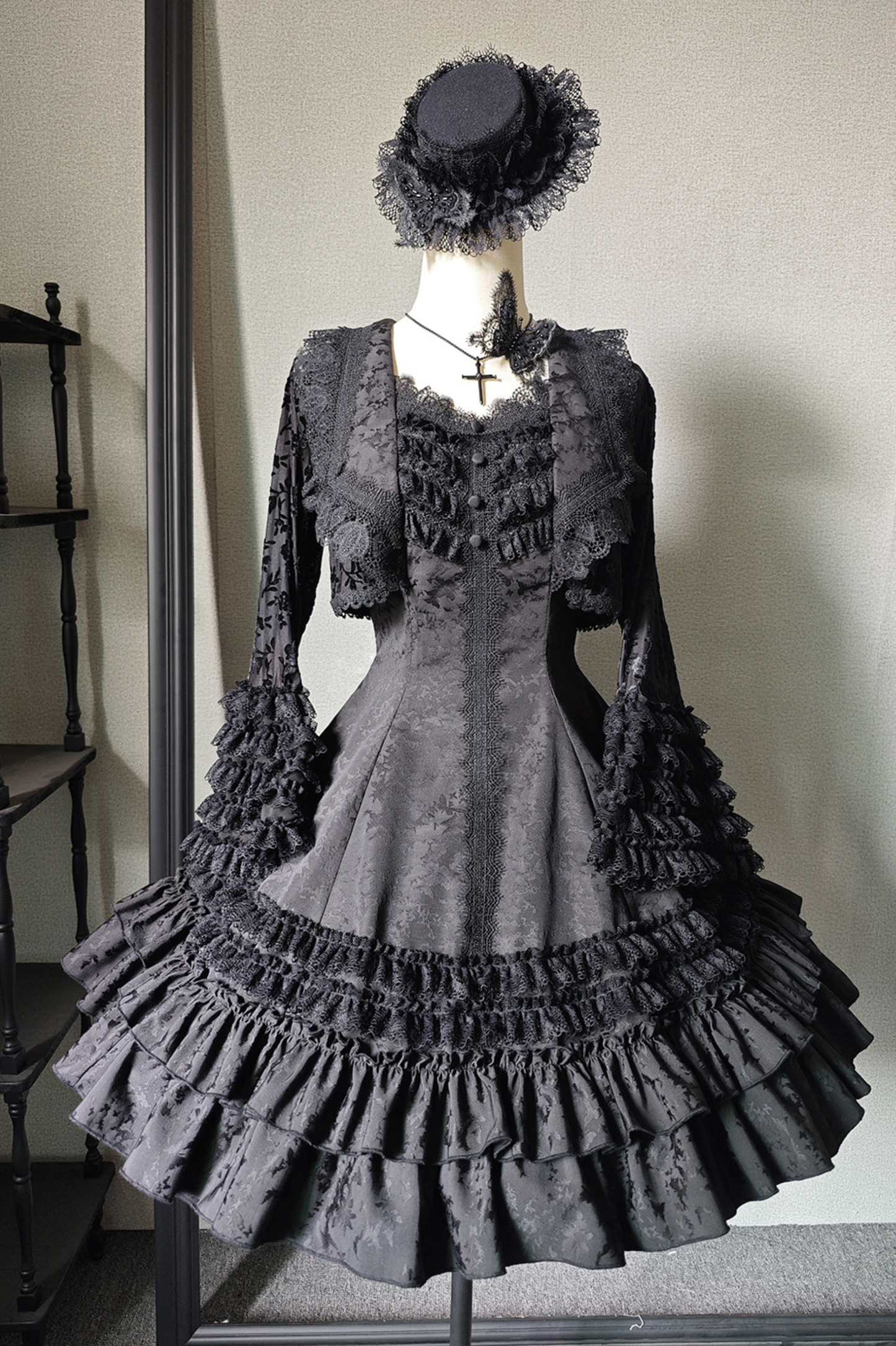 Dark Tailored Slim Gothic Lolita Dress + Outerwear