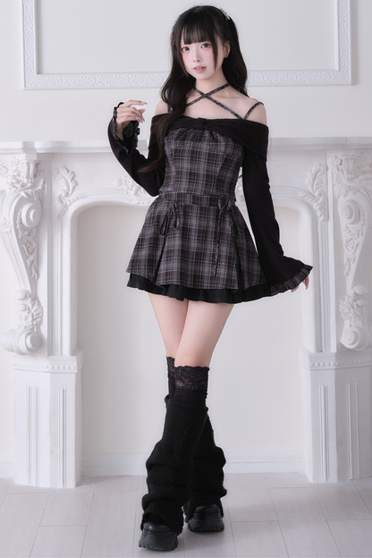Checkered Sweet Top + Short Skirt