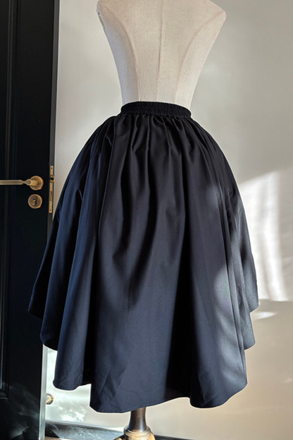 Gothic Puff Shoulder Blouse + Skirt