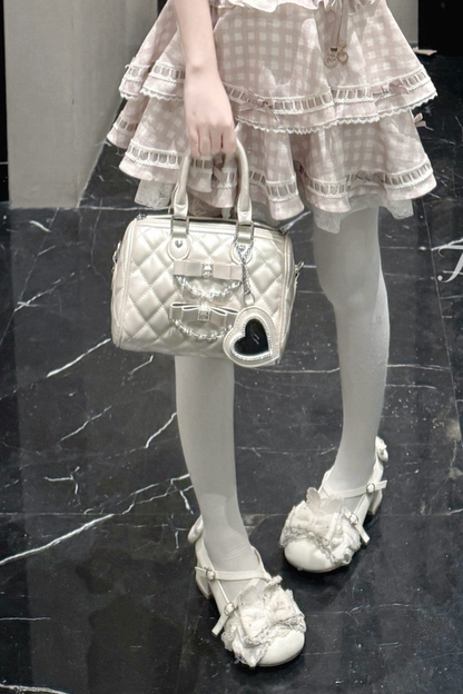 Quilted Ribbon Mini Bag