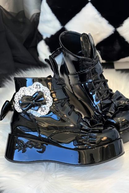Rabbit Tail Lolita Boots