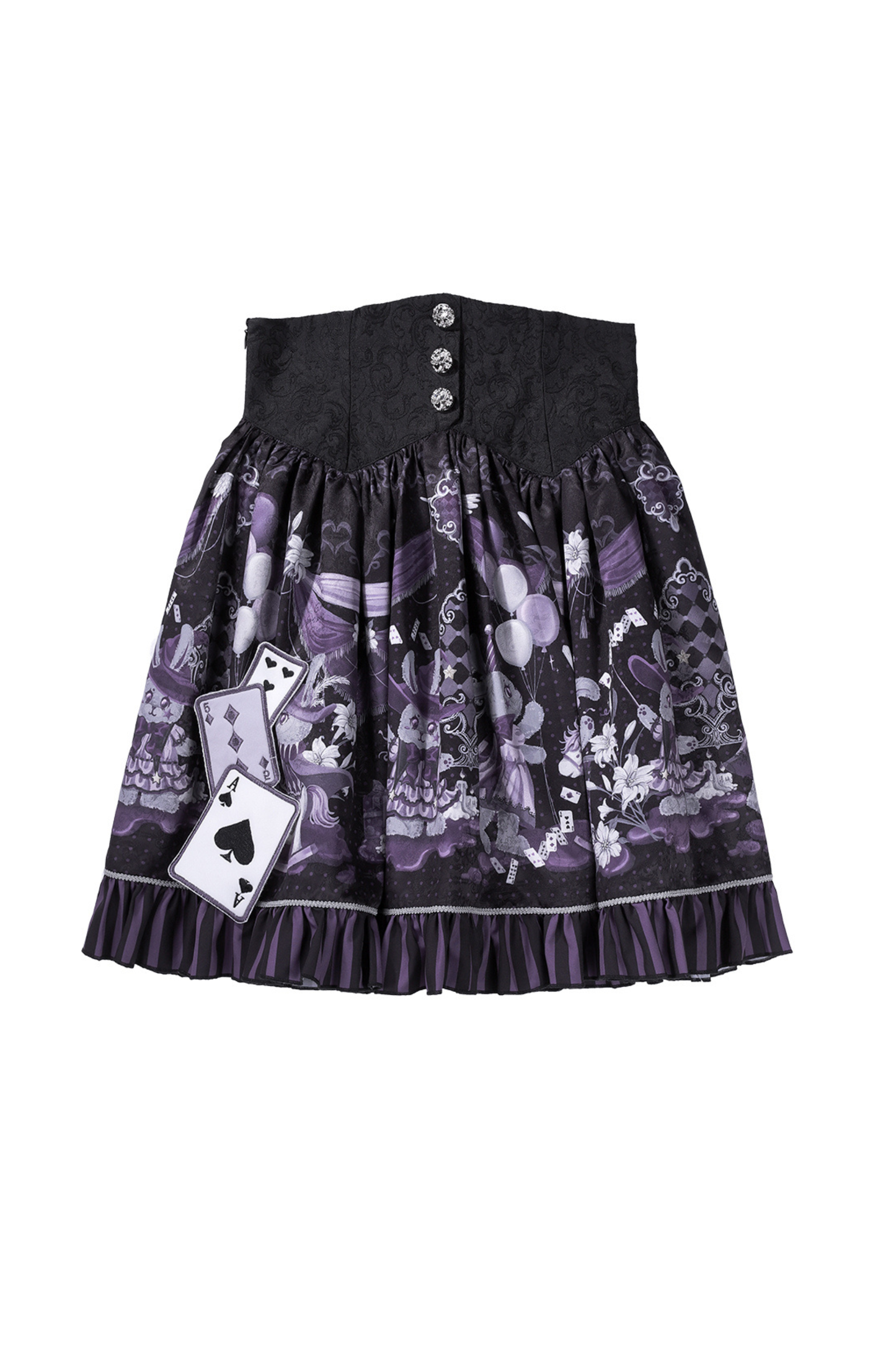 Night Alice Magic Theater Lolita Skirt + Shirt + Short Jacket