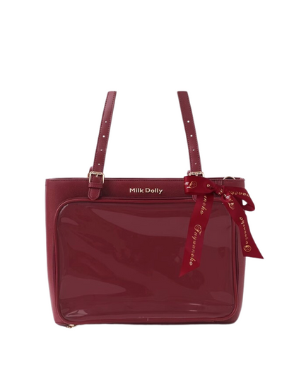 Messenger Shoulder Ribbon Big Tote Bag