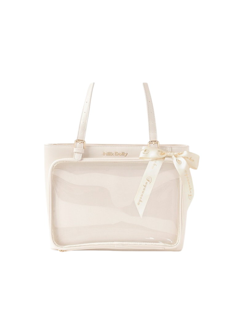 Messenger Shoulder Ribbon Big Tote Bag