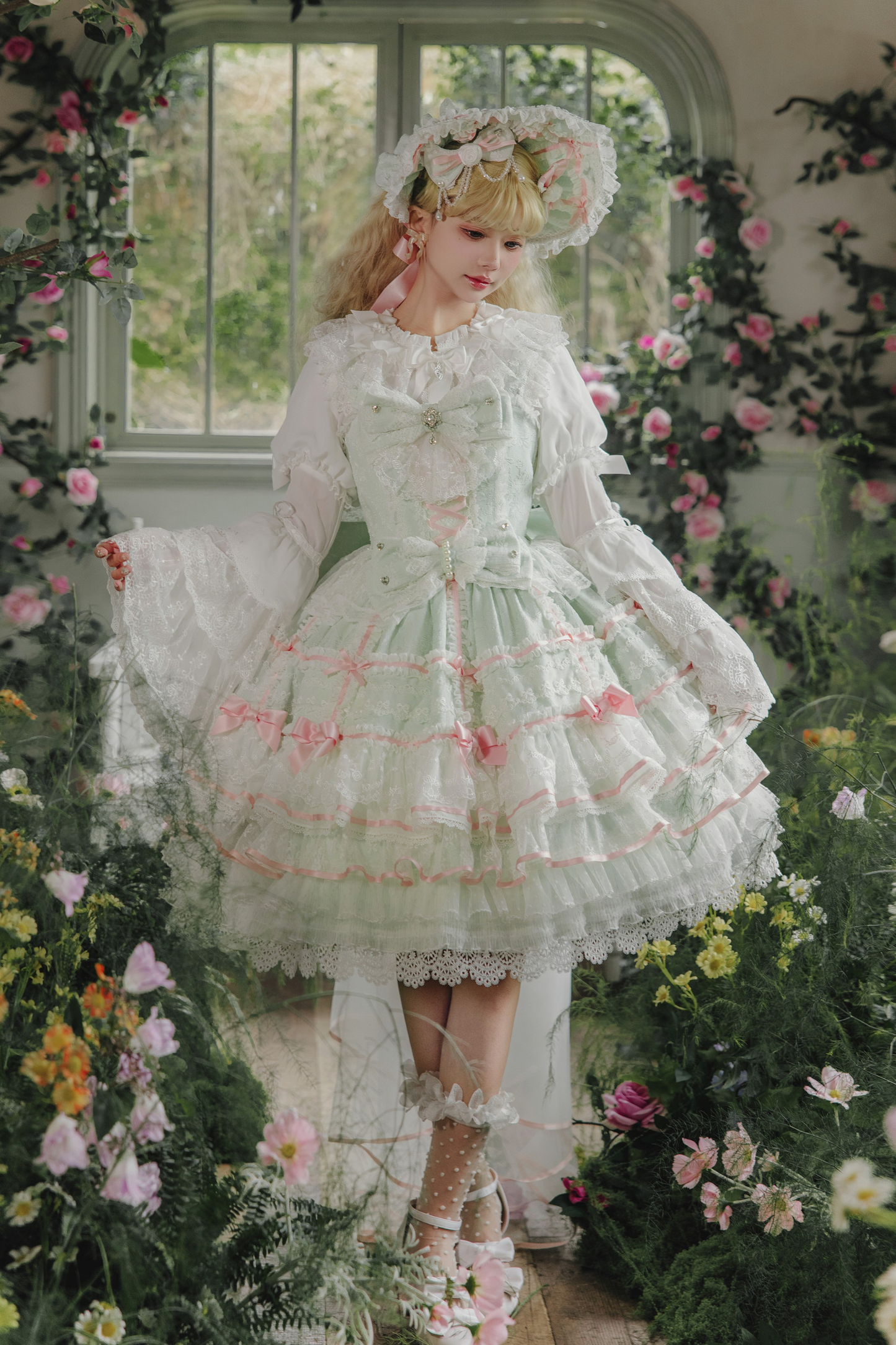Lace Sweet Lolita Dress Set