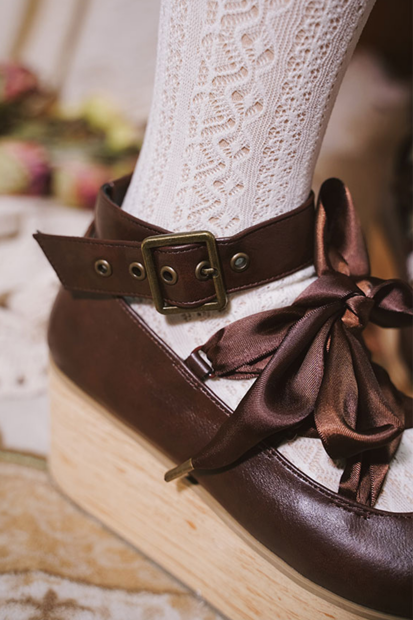 Ribbon Platform Lolita Shoes