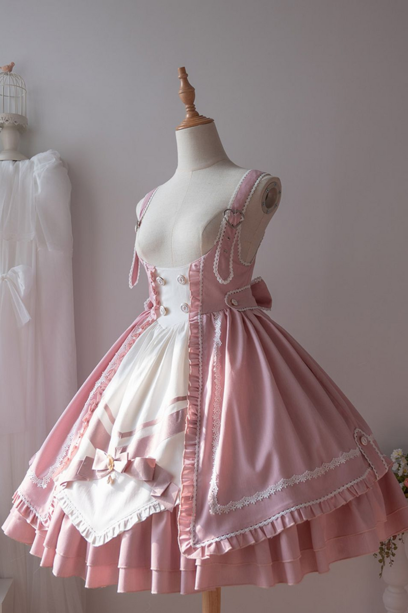 Pure Sweet Lolita Jumper Skirt + Hat + Headband