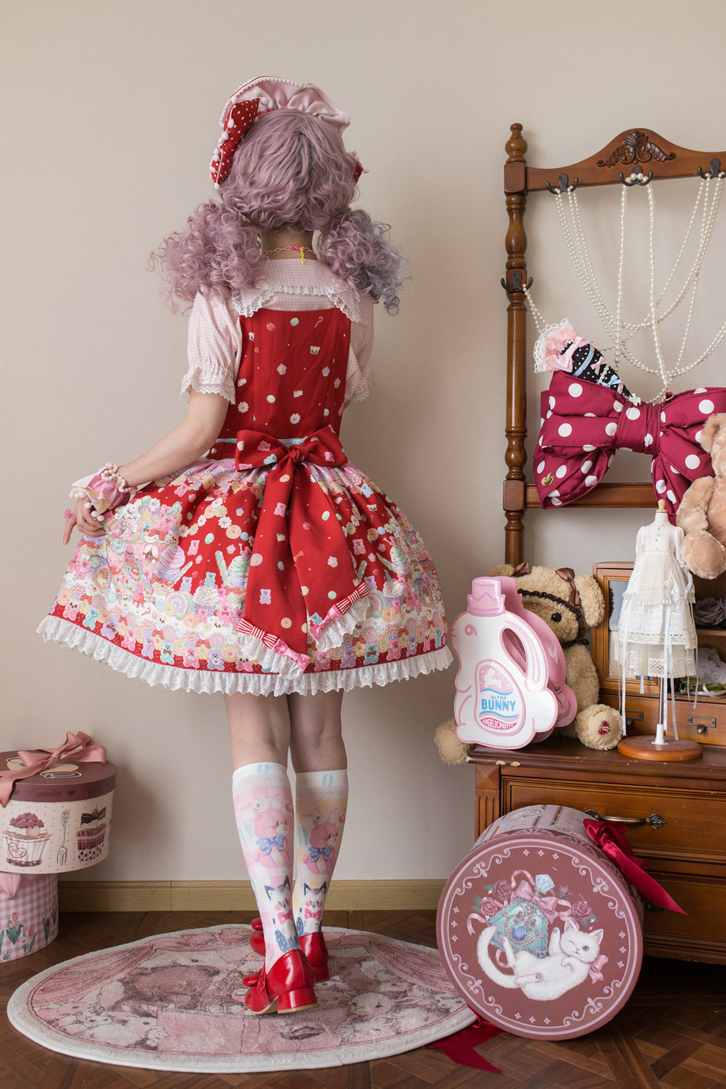 Sweetheart Candy Suspender Skirt + Jumper Skirt
