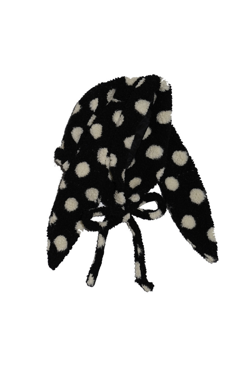 Polka Dot Lamb Wool Hat