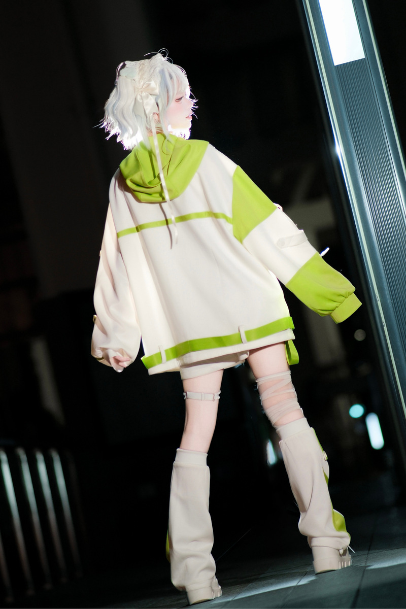 Cyber Subculture Jersey Jacket + Shorts + Leg Covers