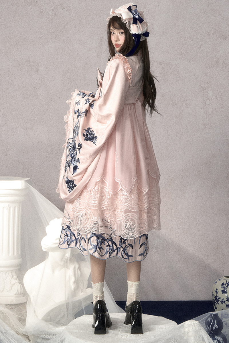 Sweet Chinese-style Suspender Dress