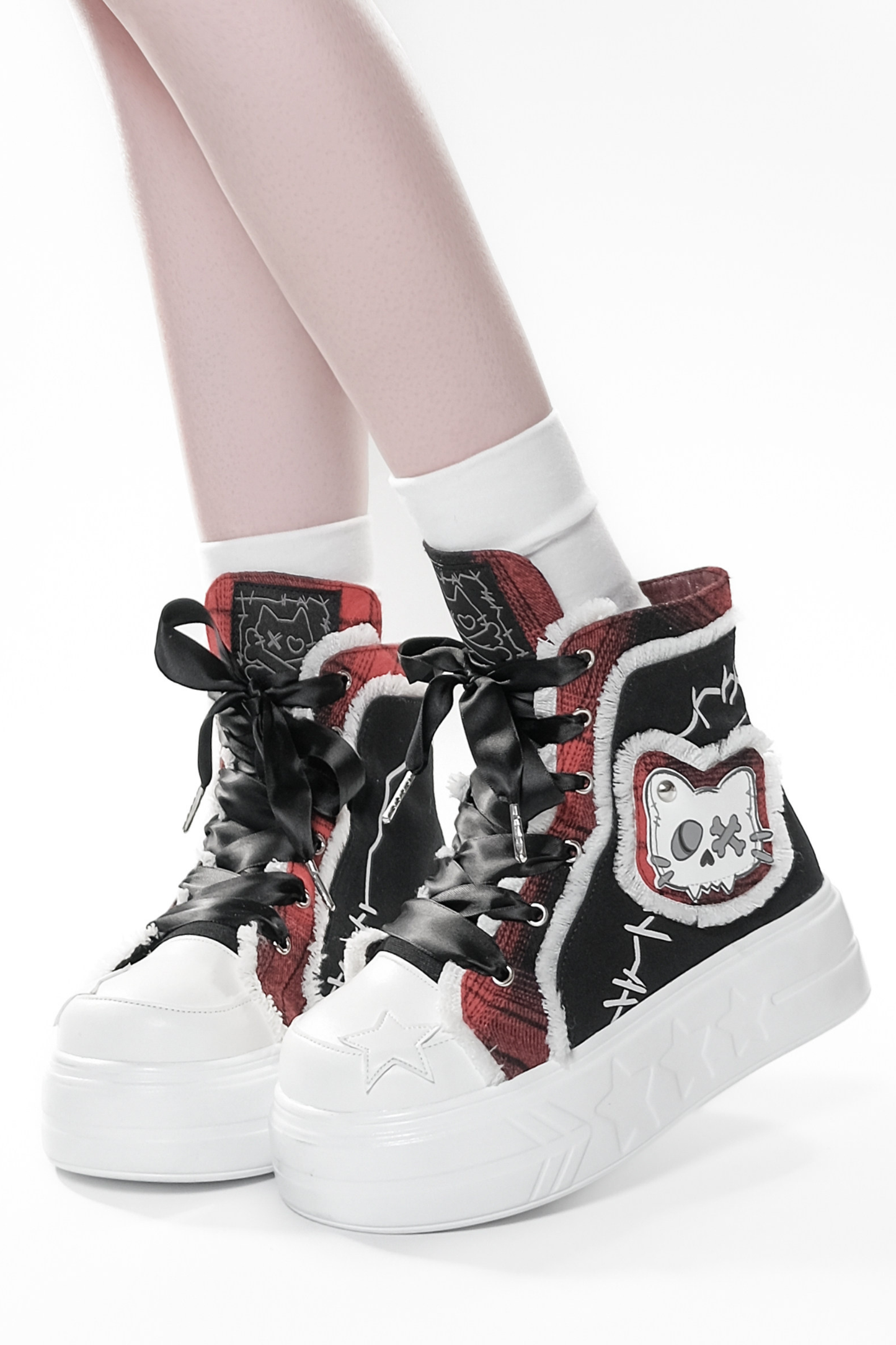 Dark Cat Canvas Sneakers