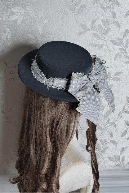 [pre-order Deadline: March 28] Victoria Duke Classic Ribbon Hat + Accessories