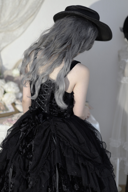 Gothic Doll Lolita Dress + Short Jacket
