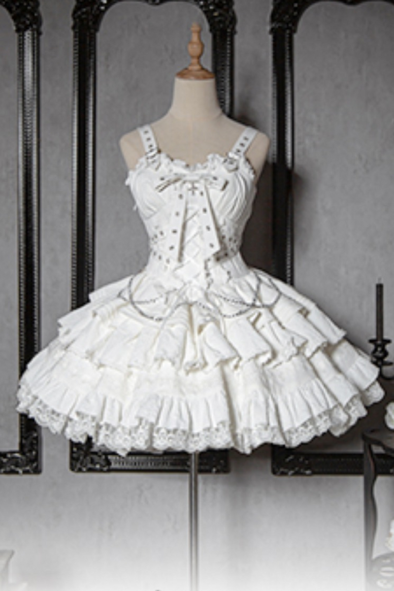 Contrast Cross Jsk Gothic Lolita Dress