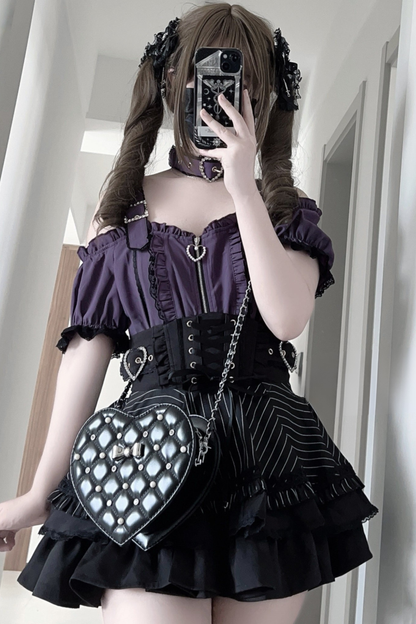Pearl Quilted Sweetheart Bag