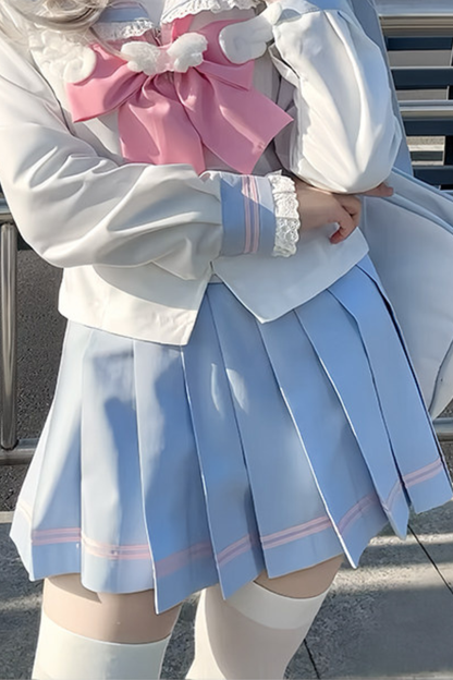 Sweet Sailor Top + Skirt + Tie