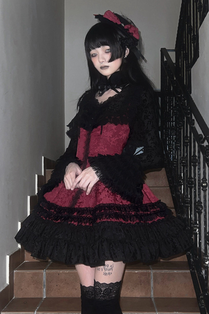Slim-fit Gothic Lolita Jumper Skirt + Jacket
