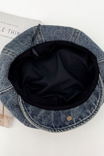 Denim Cat Ear Beret