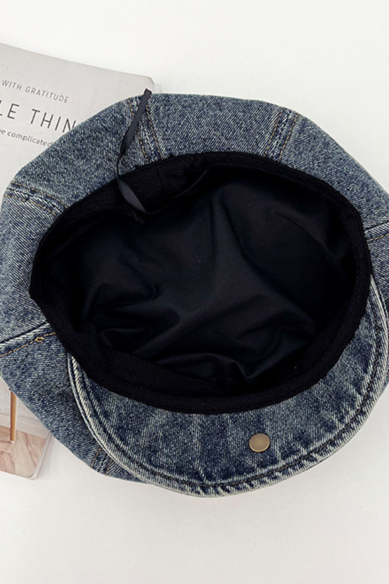 Denim Cat Ear Beret