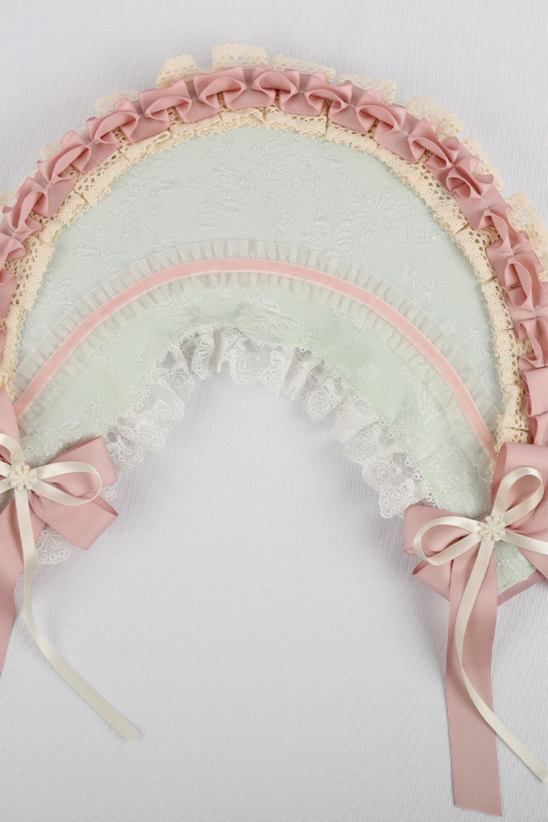 Country Bouquet Lolita Hood + Flat Hat + Clip Hat + Hair Band