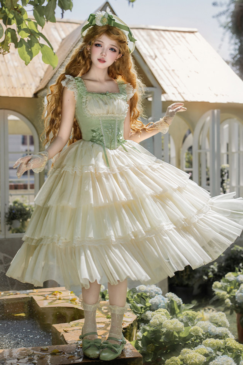 Flying Jupiter Lolita Jumper Skirt + Cardigan + Hat