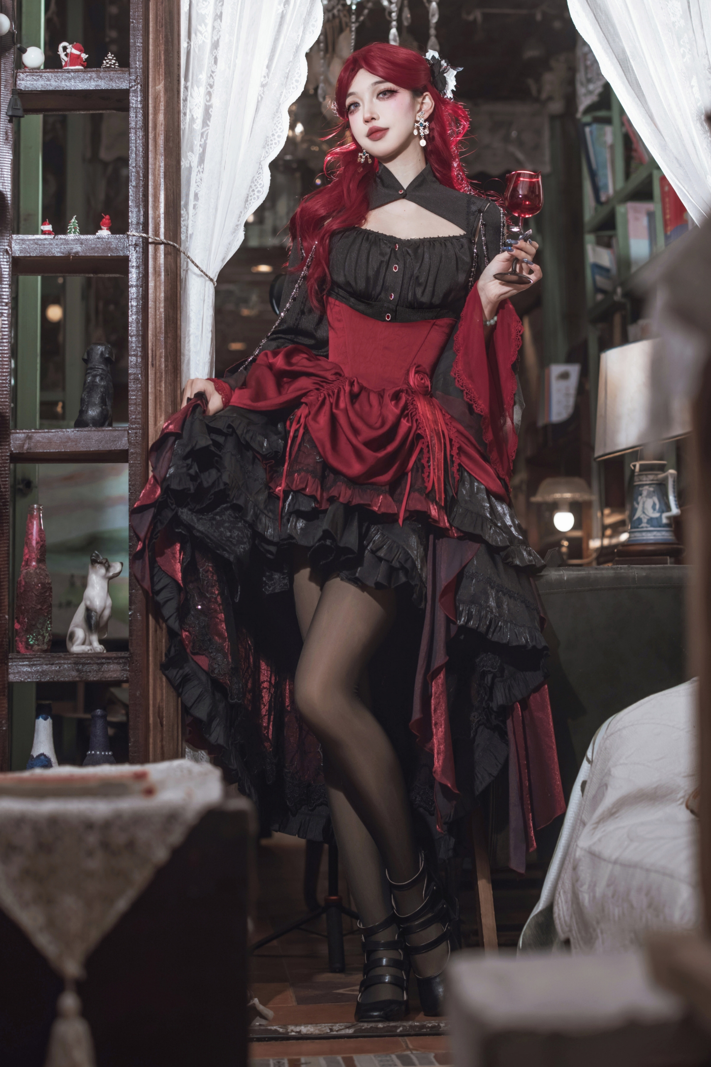 Dark Flower Gothic Lolita Set