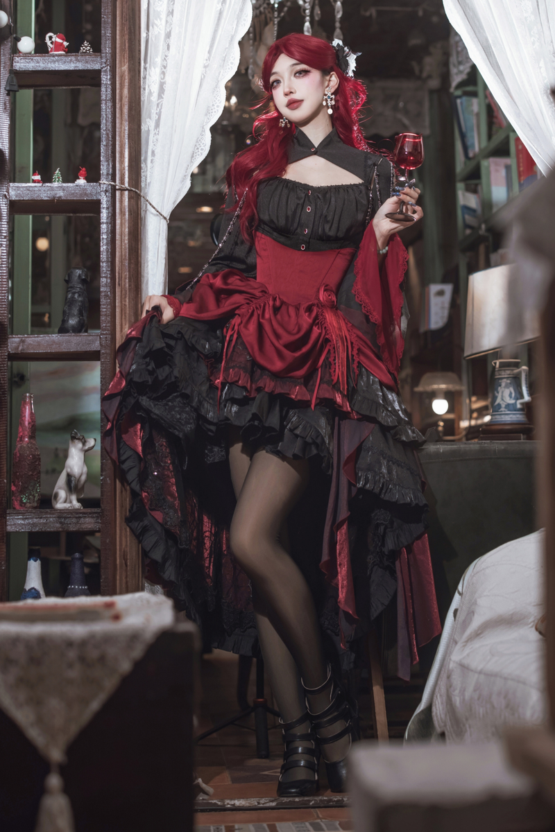 Dark Flower Gothic Lolita Set