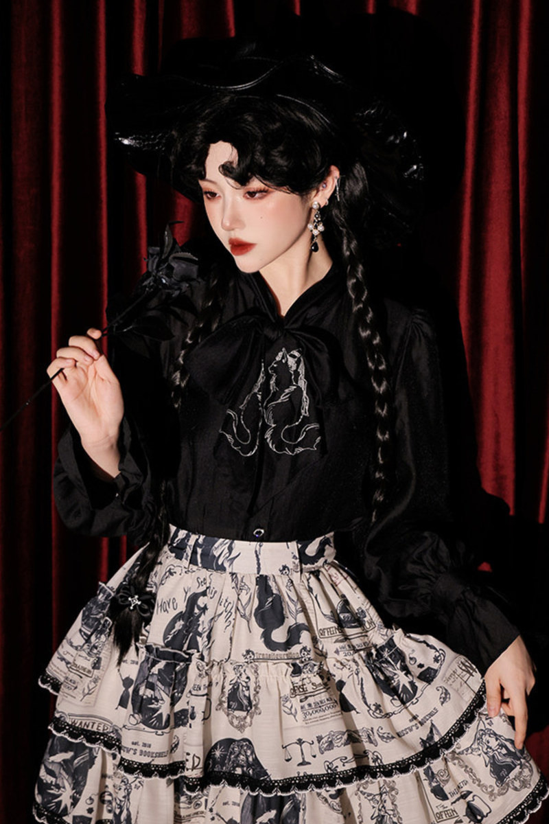 Chiffon Dark Shirt