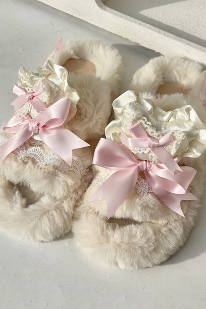 Bunny Fur Lolita Slippers