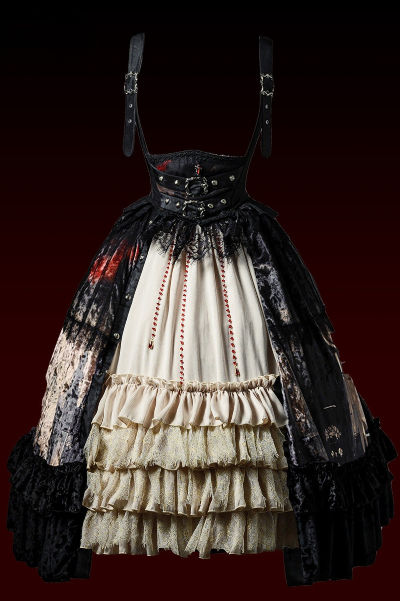Gothic Lolita Dark Jumper Skirt + Shirt