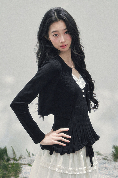 French Lace Jacket + Camisole