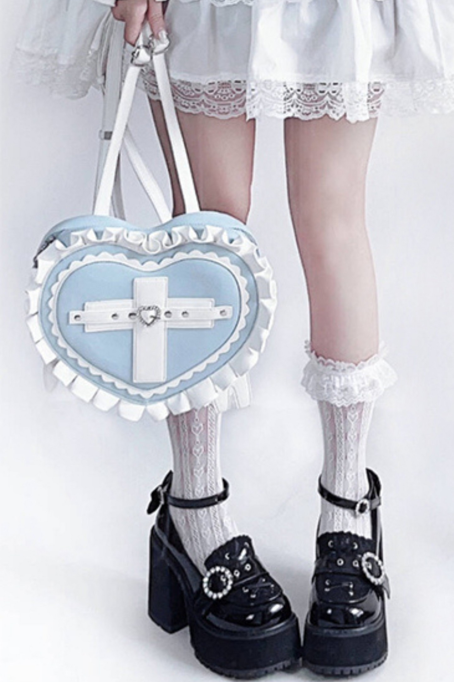 Ruffled Subculture Heart Bag