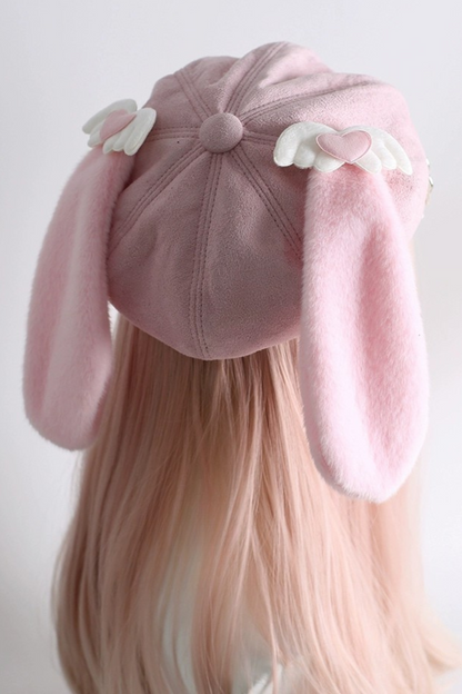 Soft Love Bunny Ear Hat
