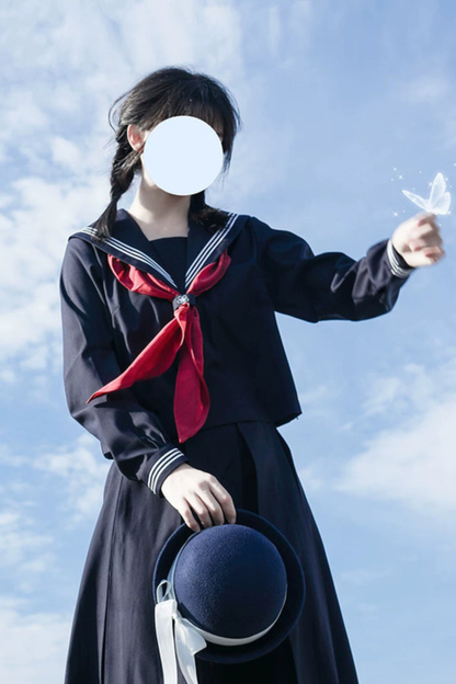 Sailor Top + Pleated Skirt