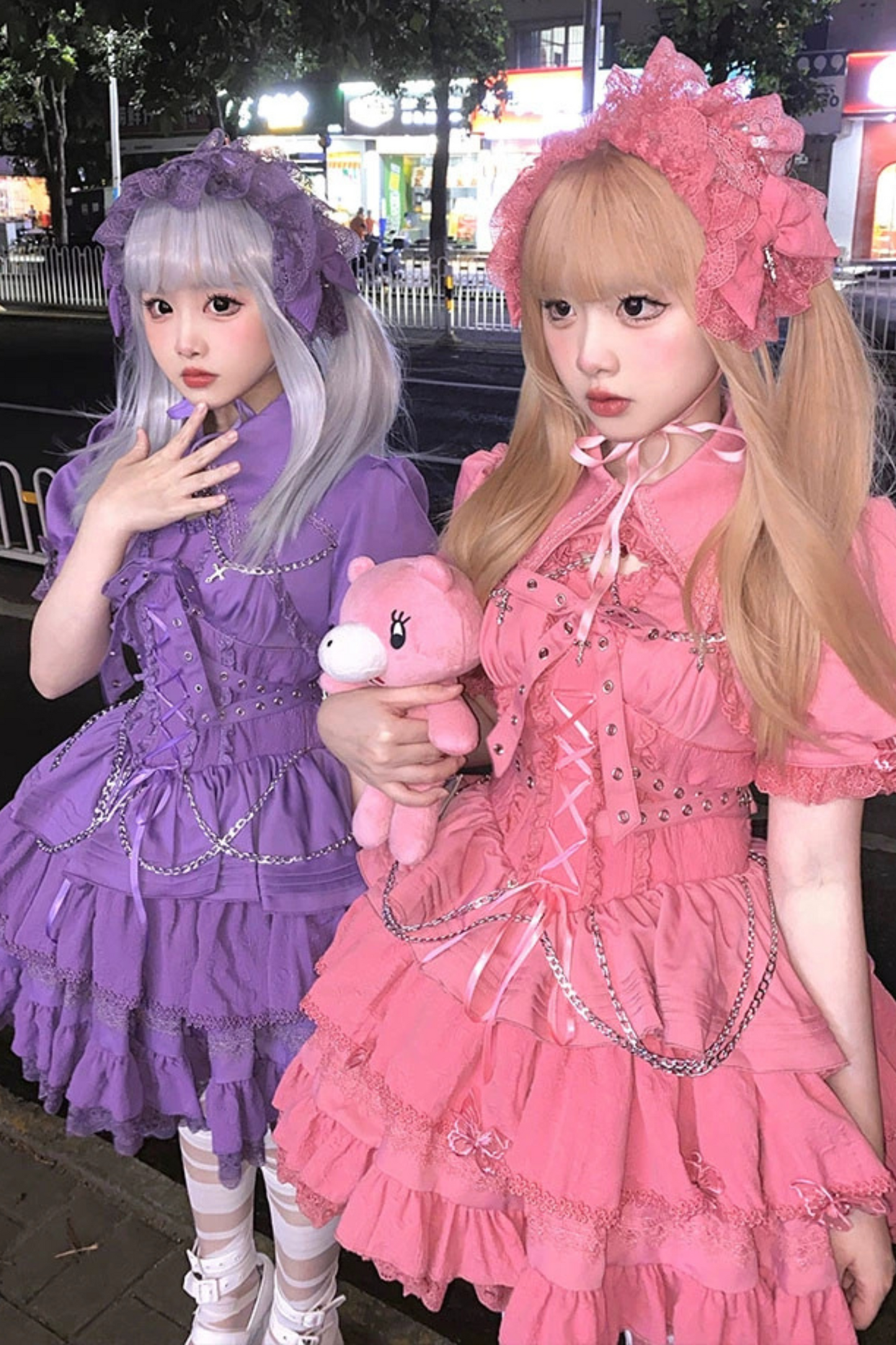 Contrast Cross Jsk Gothic Lolita Dress