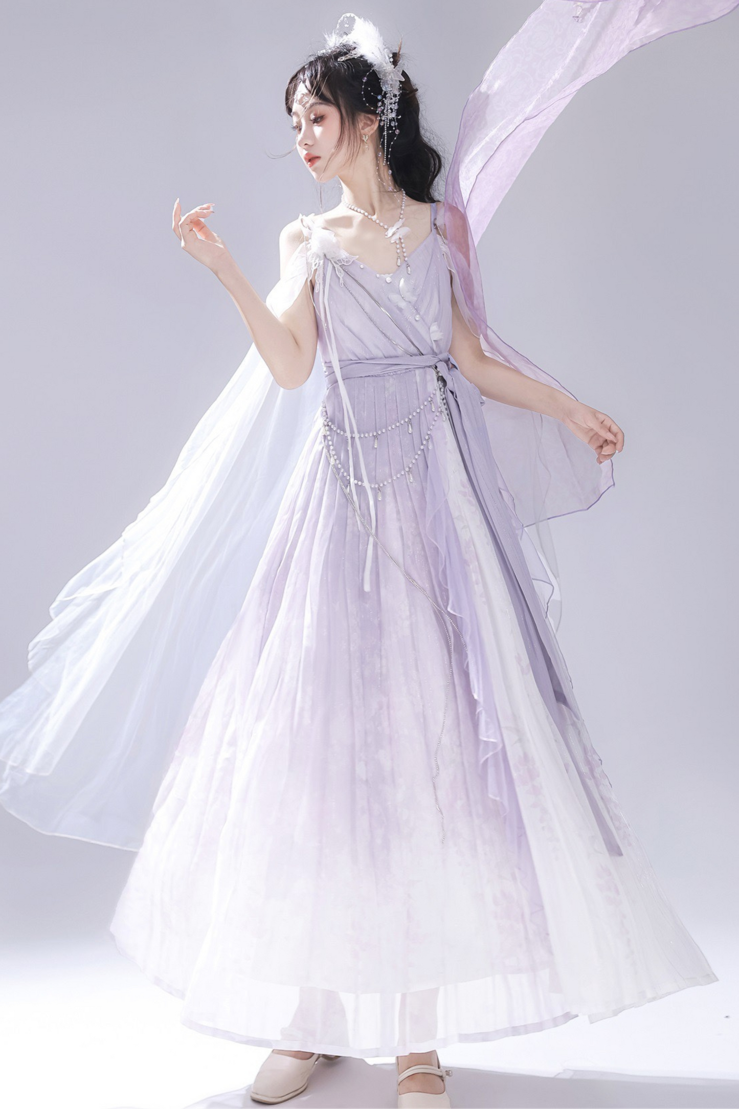 [pre-order] Sweet Girly Dress + Shawl + Necklace