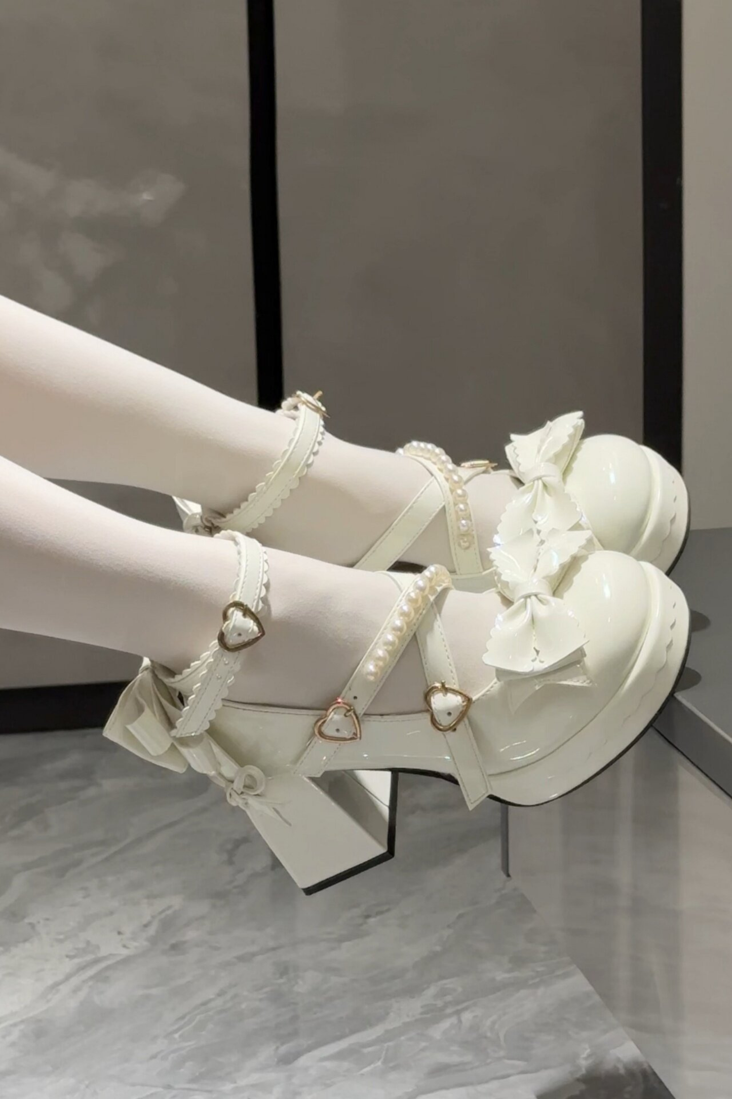 Sweet Ribbon Lolita Heels