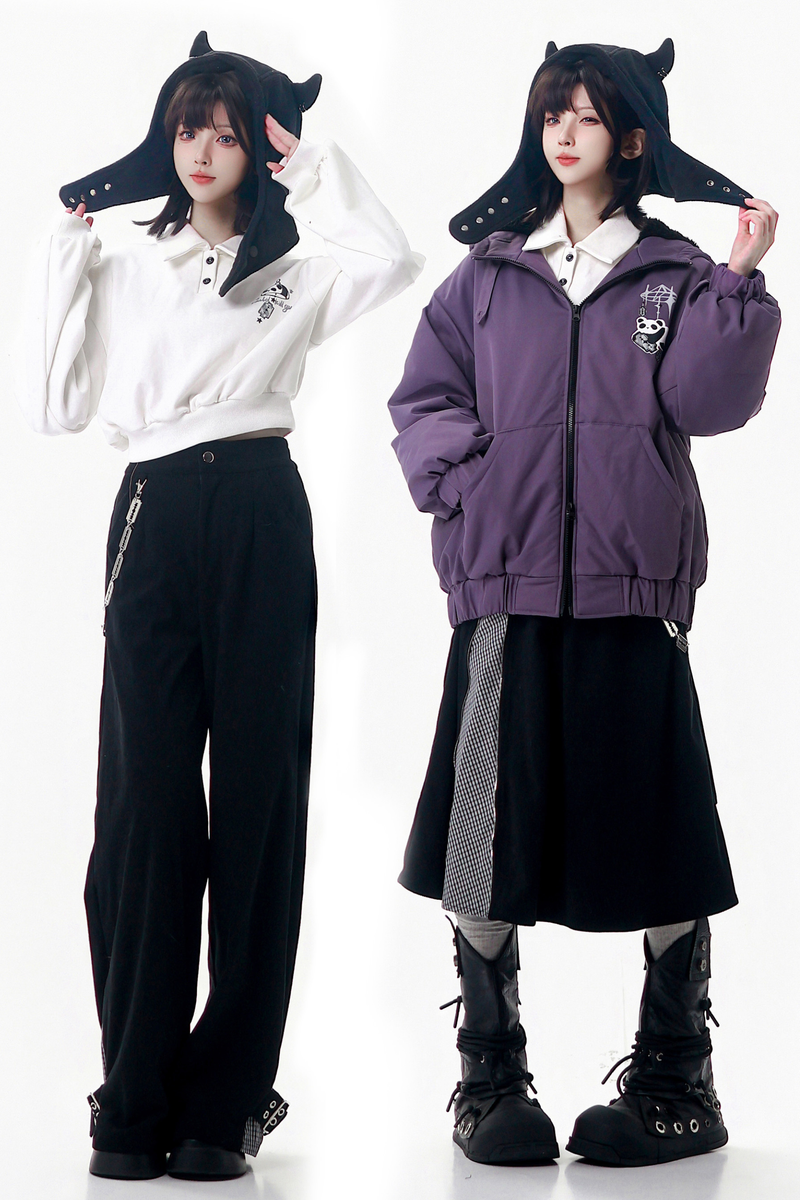 Blackberry Hood Jacket + Tops + Pants + Skirt