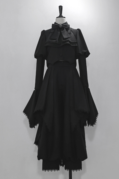 Retro Gothic Lolita Jacket + Pants