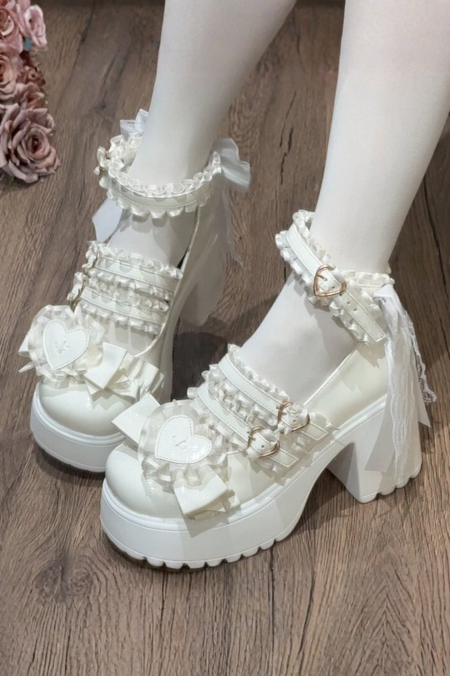 Lace Ruffle Lolita Shoes