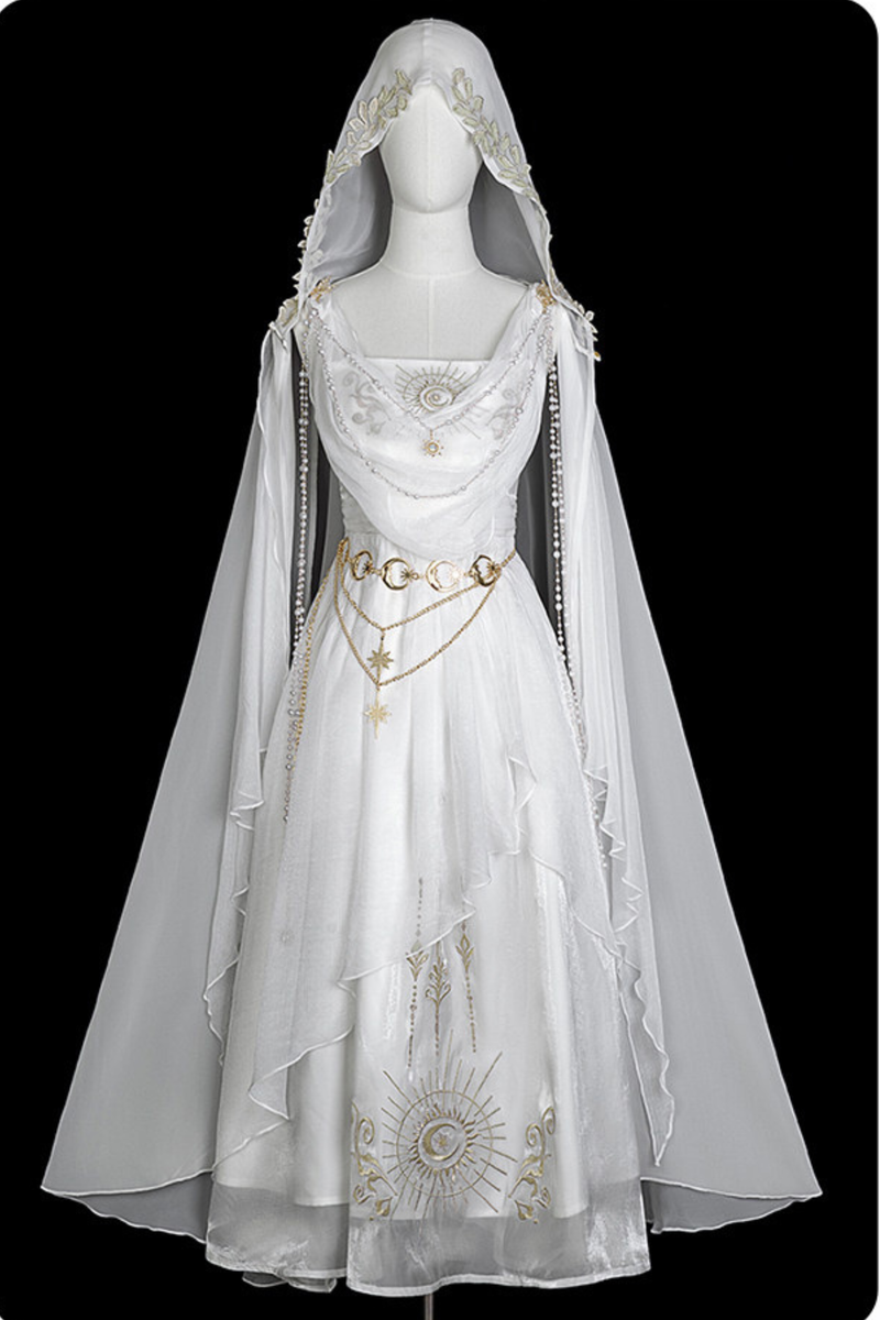 Fairy Classical Lolita Camisole Dress + Hooded Cape