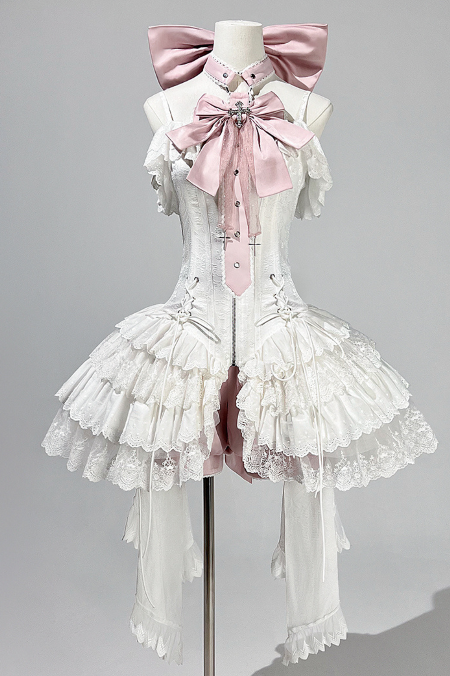 Ribbon Ballet Light Suspender Lolita Skirt Set