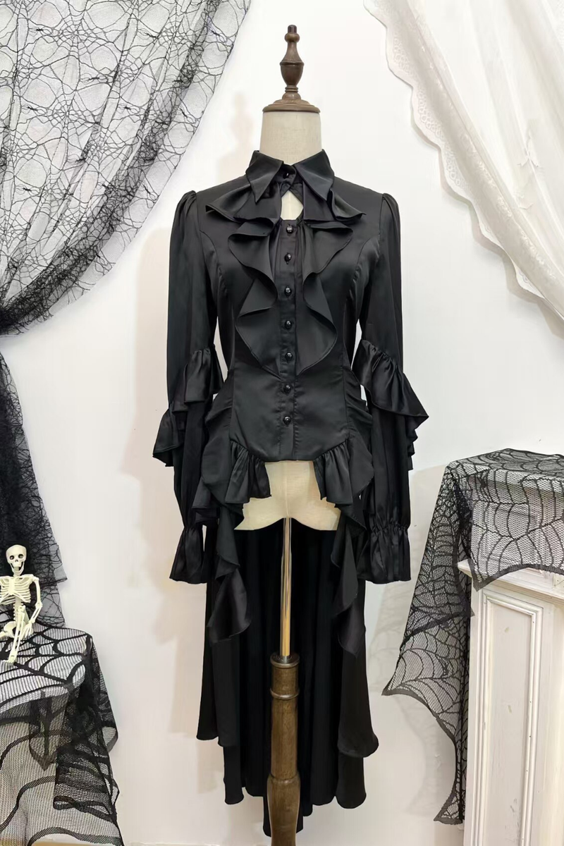 Trailing Shawl Prince Outfit Gothic Top